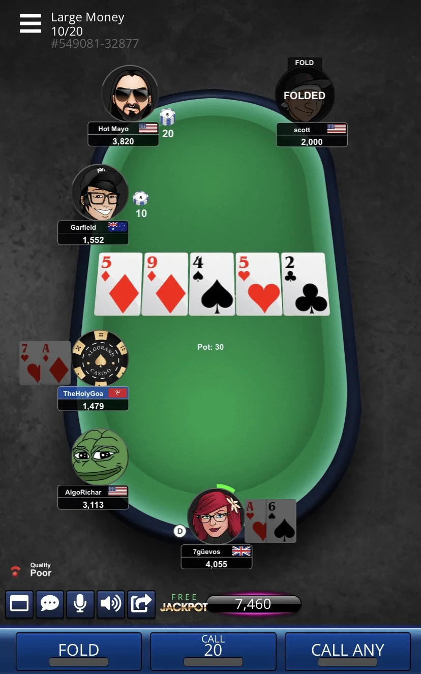 Video poker real money